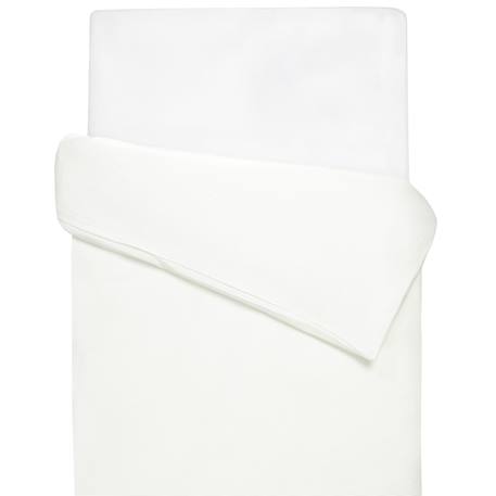Housse de couette réversible gaze de coton & nid d'abeille Beige+Bleu+Écru+Rose 11 - vertbaudet enfant 