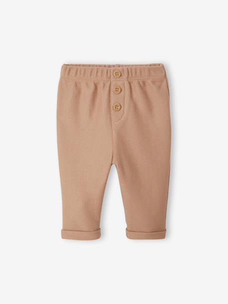 Ensemble 3 pièces naissance body + pantalon + foulard camel 5 - vertbaudet enfant 