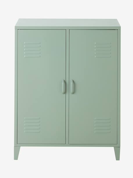 Armoire basse en métal, 2 portes vert 5 - vertbaudet enfant 