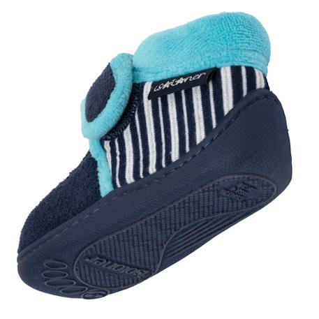 Chaussons bottillons à fermeture à scratch, bon maintien du pied, semelle antidérapante Marine 5 - vertbaudet enfant 