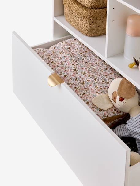 Table à langer transformable en bibliothèque MERVEILLE blanc 8 - vertbaudet enfant 