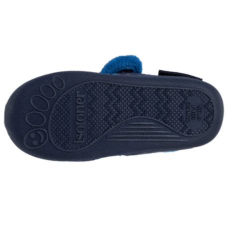 Chaussons bottillons à fermeture à scratch, bon maintien du pied, semelle antidérapante Marine 4 - vertbaudet enfant 
