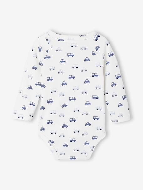 Lot de 5 bodies ouverture naissance bleu 7 - vertbaudet enfant 