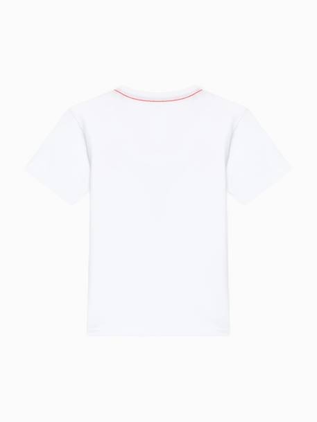 T-shirt  manches courtes Blanc 12204+Bleu foncé 12693+Gris 17799+Noir+Rouge 2 - vertbaudet enfant 