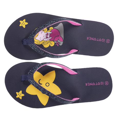 Tongs confort et tige pailleté Marine 2 - vertbaudet enfant 