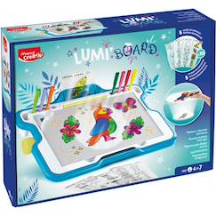 Jouet-Tableau d'activités Lumi board - machine lumineuse pour apprendre à dessiner