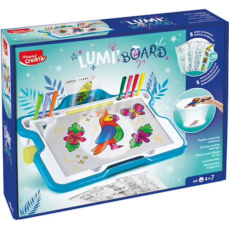 Fille-Accessoires-Fourniture scolaire-Tableau d'activités Lumi board - machine lumineuse pour apprendre à dessiner