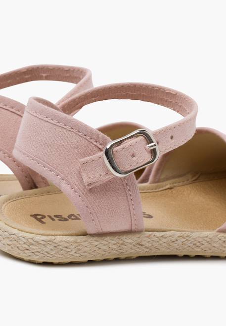 Espadrilles plates étoile brodée Écru+Rose 12 - vertbaudet enfant 