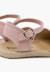 Espadrilles plates étoile brodée Écru+Rose 12 - vertbaudet enfant 