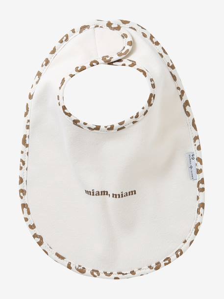 Semainier de bavoirs Léopard personnalisable beige 8 - vertbaudet enfant 