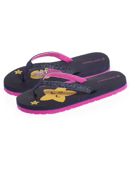 Tongs confort et tige pailleté Marine 6 - vertbaudet enfant 