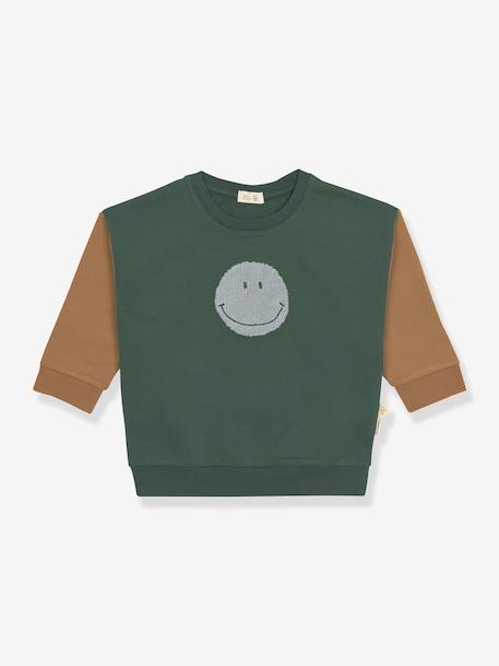 Sweat enfant Smile Little Gang LÄSSIG vert 4 - vertbaudet enfant 