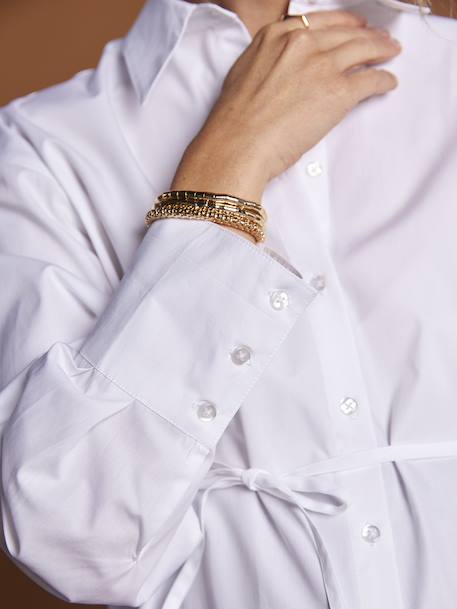 Chemise de grossesse et allaitement forme longue écru 5 - vertbaudet enfant 