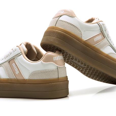 Sneakers filles synthétique lacets Rose clair 3 - vertbaudet enfant 