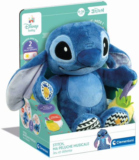 Peluche musicale stitch Bleu 1 - vertbaudet enfant 