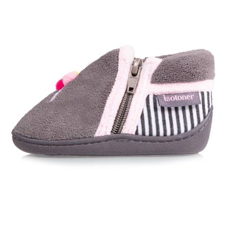 Chaussons bottillons semelle antidérapante Gris 3 - vertbaudet enfant 