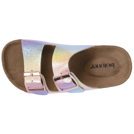 Sandales de plage à doubles brides - semelle confortable et légère Camo+Marine surpiqûre+Multico+Rose 14 - vertbaudet enfant 
