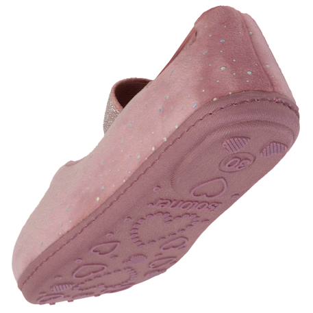 Chaussons ballerines avec élastique de maintien, semelle antidérapante Rose pailleté 5 - vertbaudet enfant 