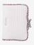 Protège carnet de santé en gaze de coton et Liberty personnalisable rose pâle 1 - vertbaudet enfant 