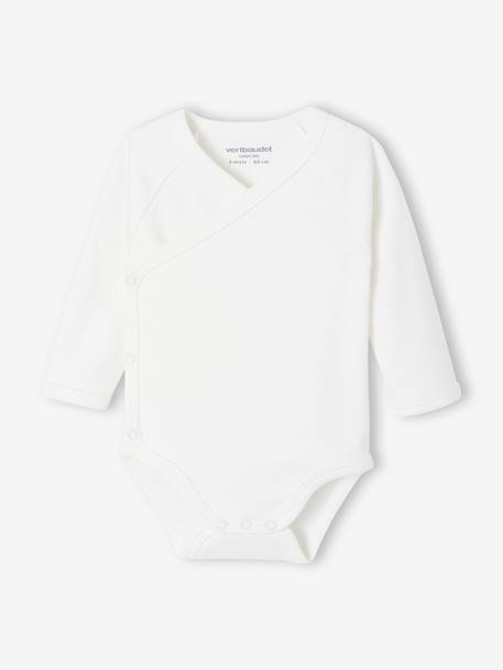 Lot de 5 bodies ouverture naissance bleu 6 - vertbaudet enfant 