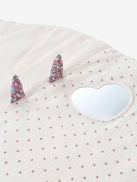 Tapis d'éveil en gaze de coton détails en tissu Liberty rose pâle 7 - vertbaudet enfant 