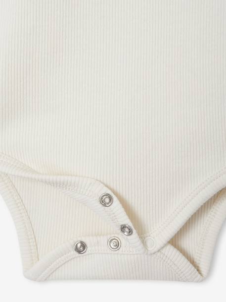 Ensemble 2 pièces naissance salopette en denim + body stone 8 - vertbaudet enfant 