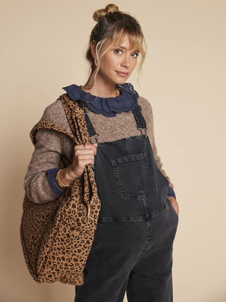 Salopette large de grossesse anthracite 3 - vertbaudet enfant 