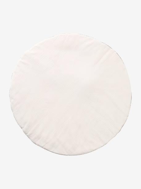 Tapis d'éveil en gaze de coton détails en tissu Liberty rose pâle 5 - vertbaudet enfant 