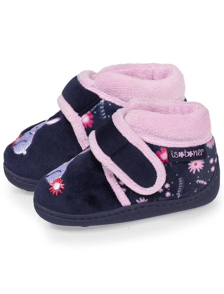 Chaussons bottillons ultra confortables, maintien bien le pied, fermeture à scratch Marine 6 - vertbaudet enfant 