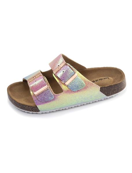 Sandales de plage à doubles brides - semelle confortable et légère Camo+Marine surpiqûre+Multico+Rose 18 - vertbaudet enfant 