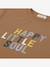 Ttee-shirt caramel enfant Little Gang LÄSSIG caramel 3 - vertbaudet enfant 