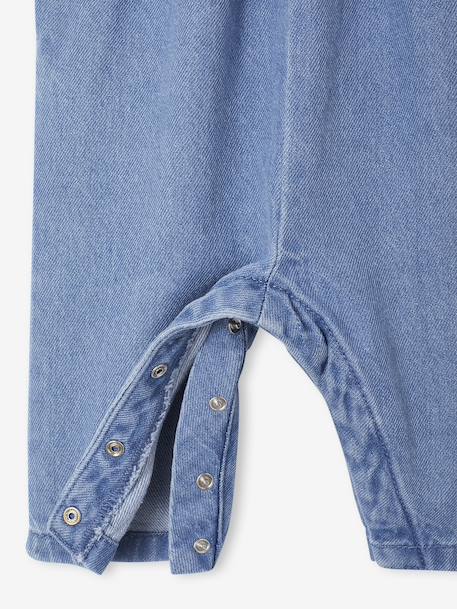 Ensemble 2 pièces naissance salopette en denim + body stone 6 - vertbaudet enfant 