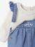 Ensemble 2 pièces naissance salopette en denim + body stone 5 - vertbaudet enfant 
