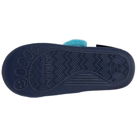 Chaussons bottillons à fermeture à scratch, bon maintien du pied, semelle antidérapante Marine 4 - vertbaudet enfant 
