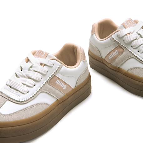 Sneakers filles synthétique lacets Rose clair 6 - vertbaudet enfant 