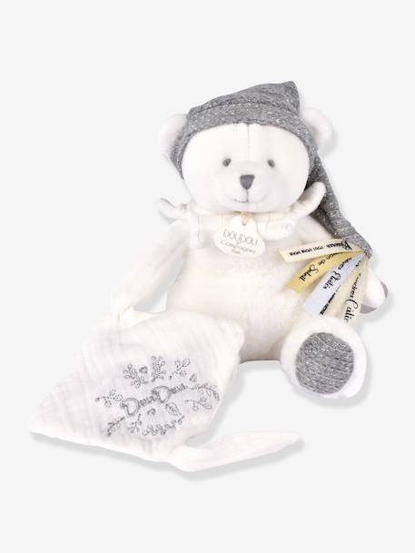 Doudou 25 ans - OURS ARGENT - Pantin attache-sucette argent 1 - vertbaudet enfant 