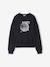 Sweat fille motif DISCO anthracite 1 - vertbaudet enfant 