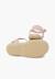 Espadrilles plates étoile brodée Écru+Rose 9 - vertbaudet enfant 