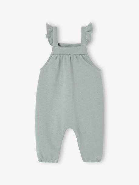 Salopette en molleton bébé vert sauge 2 - vertbaudet enfant 