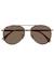 Lunettes de soleilforme pilote enfant 10 à 12 ans, verres polycarbonates catégorie 3 Noir+Or rose 12 - vertbaudet enfant 