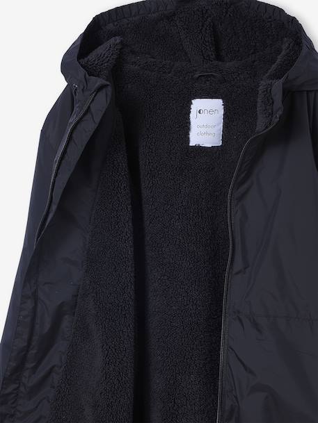Coupe-vent garçon doublé sherpa anthracite 9 - vertbaudet enfant 