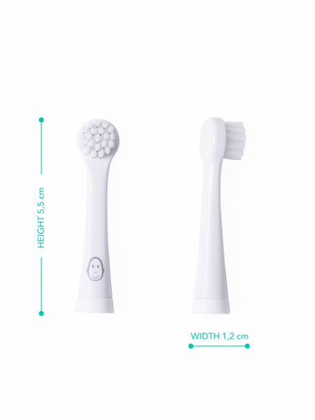 Brosse à dents rechange blanc 1 - vertbaudet enfant 