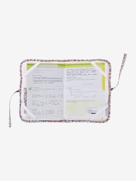 Protège carnet de santé en gaze de coton et Liberty personnalisable rose pâle 4 - vertbaudet enfant 