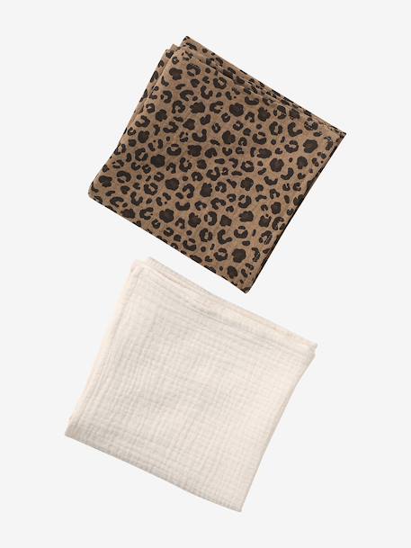 Lot 2 langes bébé personnalisable beige 2 - vertbaudet enfant 