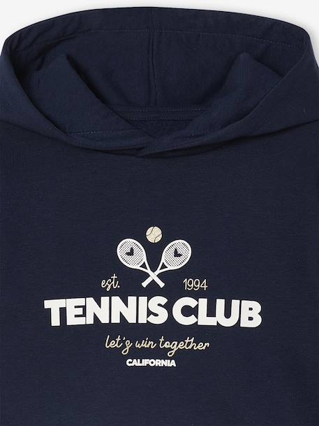 Ensemble sport sweat à capuche et jogging fille marine 5 - vertbaudet enfant 