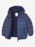 Doudoune à capuche doublée polaire garçon effet réfléchissant Gris+marine 12 - vertbaudet enfant 