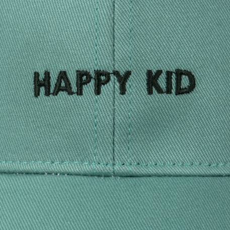 Casquettes 100% coton, ajustable, message brodé happy kid Denim+Kaki+Marine+Rose+Rose pâle+Vert eau 17 - vertbaudet enfant 