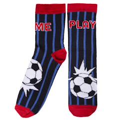 -Chaussettes antidérapantes enfant foot 5/8 ans