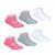 Lot de 6 paires de chaussettes basses fille essentiel Rose-gris-blanc 1 - vertbaudet enfant 