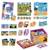 Carotina baby super box + jeux educatifs - boîte avec jeux educatifs, puzzles, Jeux d'Association MULTICOLORE 2 - vertbaudet enfant 